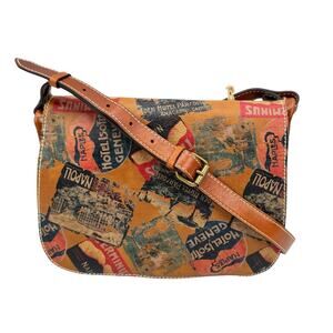 Patricia Nash NEW Old World Traveler Vintage Patch Positano Saddle Bag Purse